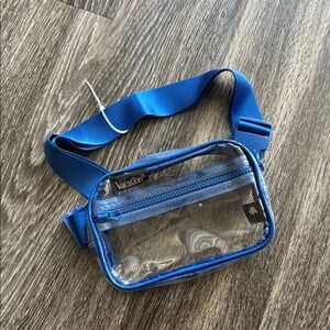 Vacation Club Blue Clear Belt Bag